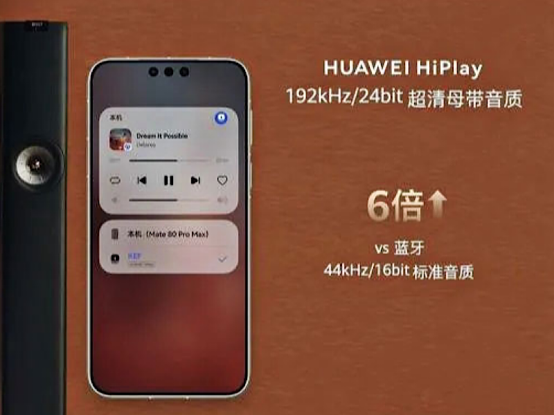无网一步直连，带来母带级音质——华为HiPlay技术发布